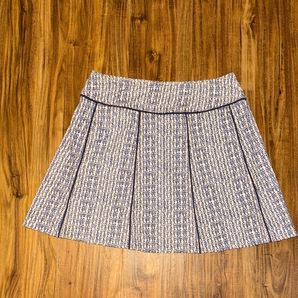 Fairway & Greene women’s large 12 14 skirt skort blue white stretch pockets golf